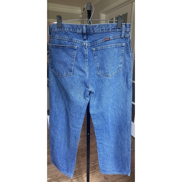 Vintage Rustler Men's Jeans 33x32 Blue Denim Relaxed Straight Fit - Picture 5 of 7